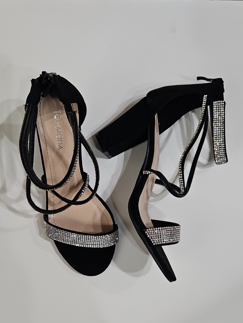 Black Chunky Heels